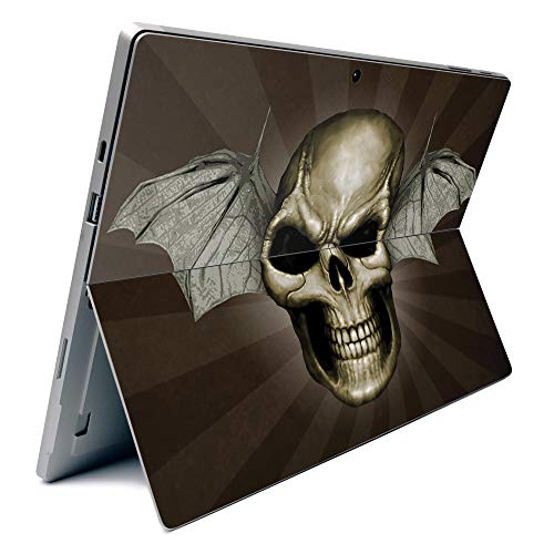Image of MightySkins Carbon Fiber Skin for Microsoft Surface Pro 7 - Skeleton | Textured Carbon Fiber Finish | Easy to Apply, Remove, and Change Styles | Made in The USA