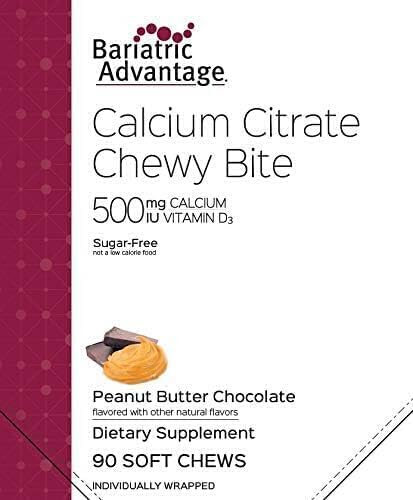 Miniatura 7 de Bariatric Advantage Picaduras masticables de citrato de calcio 500 mg con vitamina D3 para pacientes de cirugía bariátrica, incluyendo bypass