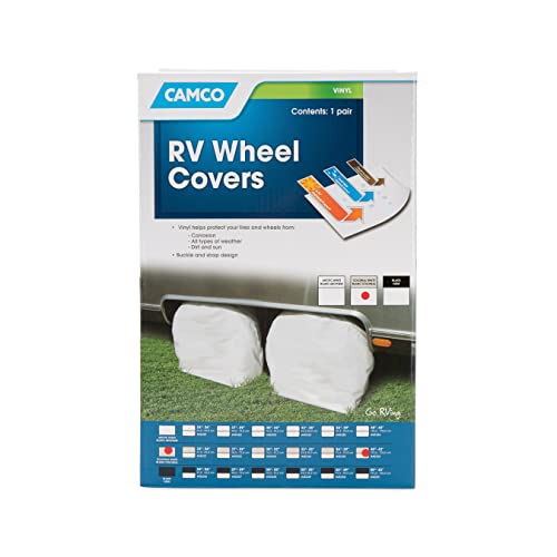 Camco 45336 Vinyl Wheel & Tire Protector, 2 Pack (40 Inches-42 Inches , Off-White) #TOP24