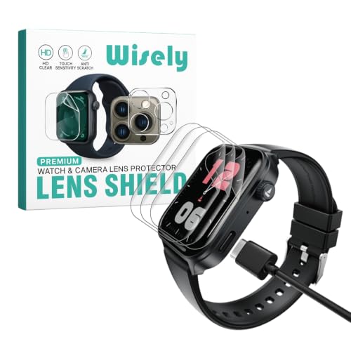Image of Wisely |3pcs| Screen Guard Protector Compatible For Boat Storm Call 4 Smartwatch |1.96 inch| Bubble Free, HD Clear, Full Cover, Easy installation kit