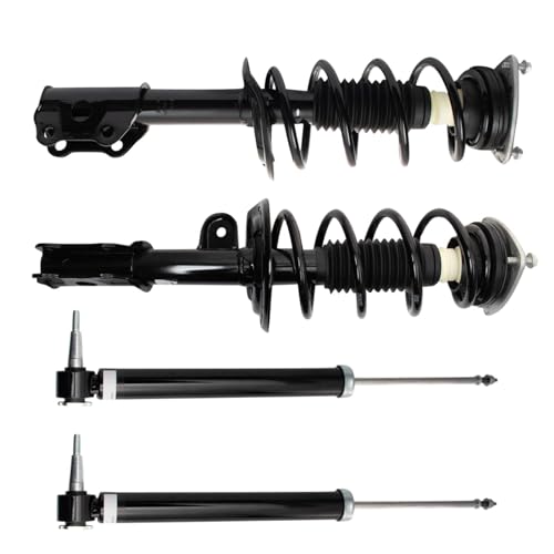 Image of TRQ Front and Rear Complete Strut Assembly & Shock Absorber Kit Complete Strut & Coil Spring Assembly Compatible with 2020-2022 Ford Explorer