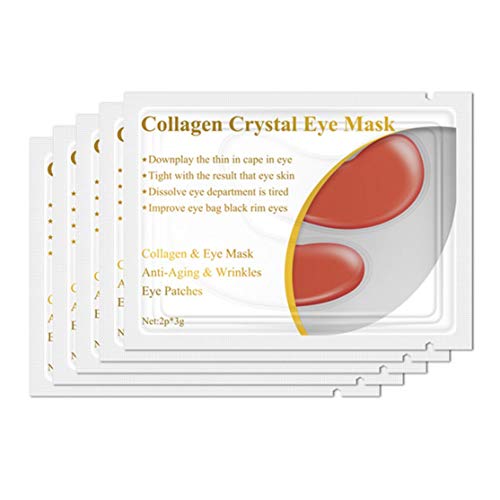 Preisvergleich Produktbild 1 Paar Kollagen Protein Augenmaske Augen Patches Entfernung dunklen Kreis Anti-Aging Anti-Falten feuchtigkeitsspendende Gesicht straffende Augenpflege - rot