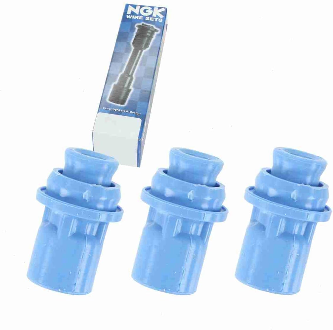 3 pc NGK Ignition Coil Boots compatible with Lexus GS300 3.0L L6 1998-2005