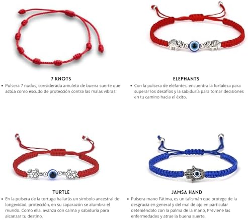 Conjunto de Pulseras de la Suerte 41RBE3PfcKL. AC SR38. SL1000