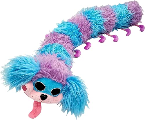 Purple Caterpillar Pj Pug Pillar Plush Toy, 24" PJ Pug-a-Pillar Plushie Toy, Soft Stuffed Pillow Doll for Kids and Adults Cover