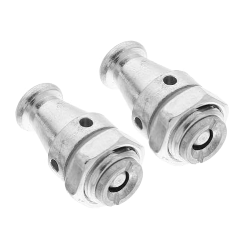 2 piezas de válvulas de seguridad para olla a presión: válvula jigger y válvula de alivio, repuestos universales en acero inoxidable miniatura 1