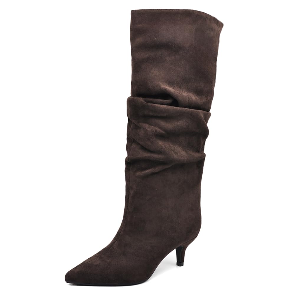 IF FASHION Stivali Alti A Punta Con Tacco Alto Da Donna MP413-5