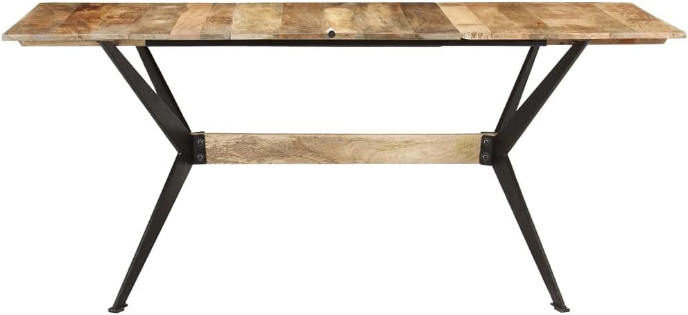 Dining Table,Rustic Console Table,Bar Table,Hallway Table,Deck Table,Outdoor Console Table,Dining Room Tables,for Garden, Backyard, Patio, Living Room,70.9"x35.4"x29.9" Solid Mango Wood