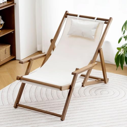 Chaise camping pliante d'extérieur portable avec appui-tête de plage - 2