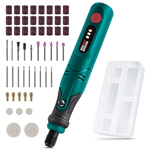 Cordless Rotary Tool NEU MASTER, 3.7V Mini Rotary Tool Kit With 55pcs Accessories, 3-Speed USB Charging Power Rotary Tool for Sanding, Polishing, Engraving, Drilling and DIY Crafts