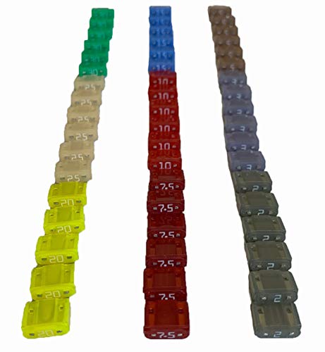 Truck Upfitters 250 pc Assorted Automotive Blade Fuse Kit for Cars, Trucks, RVs, Trailers, and SUVs. Compatible with 6 Most Common Blade Fuses, incl Maxi, Medium, Mini, Lo-Pro Mini, Micro2 & Micro3
