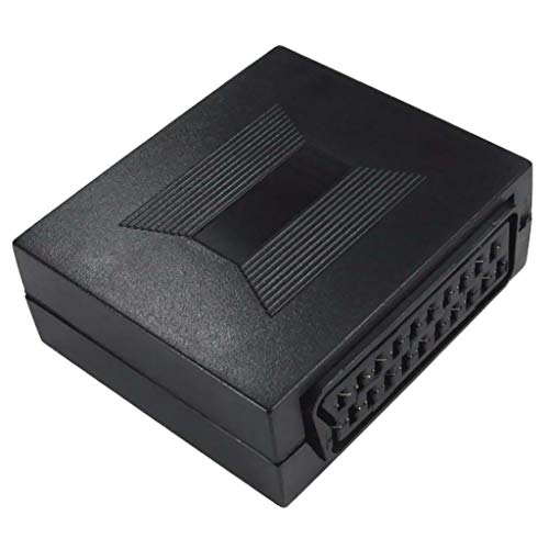 Almencla Female Socket to Socket 21 Pin SCART Joiner Coupler Adapter Join Two Scart Cables Together