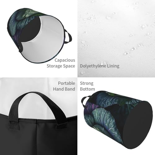Panier à linge imperméable pliable taille M avec poignées solides - 4