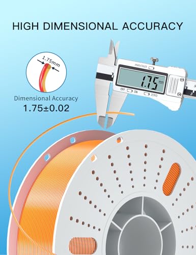 Image of PINBALL Silk PLA 3D Printer Filament 1.75mm Shiny Silk Dual Color Filament 3D Printing PLA Filament Dimensional Accuracy + /- 0.02mm 1 KG Silk Dual Color Golden-Red