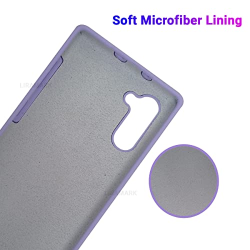 Image of LIRAMARK Liquid Silicone Soft Back Cover Case for Samsung Galaxy Note 10 (Levender)