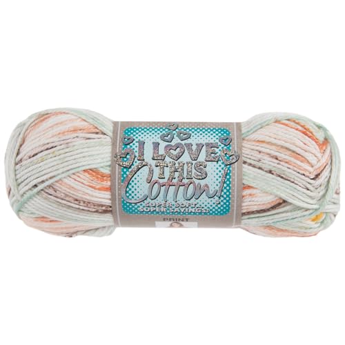 I Love This Yarn 4 - Medium Yarn for Crocheting & Knitting â€“ 153 Yards of Cotton Yarn for Crocheting Blankets, Hats, & More â€“ Craft Supplies for Handcrafting Accessories, Sunlit Seafoam