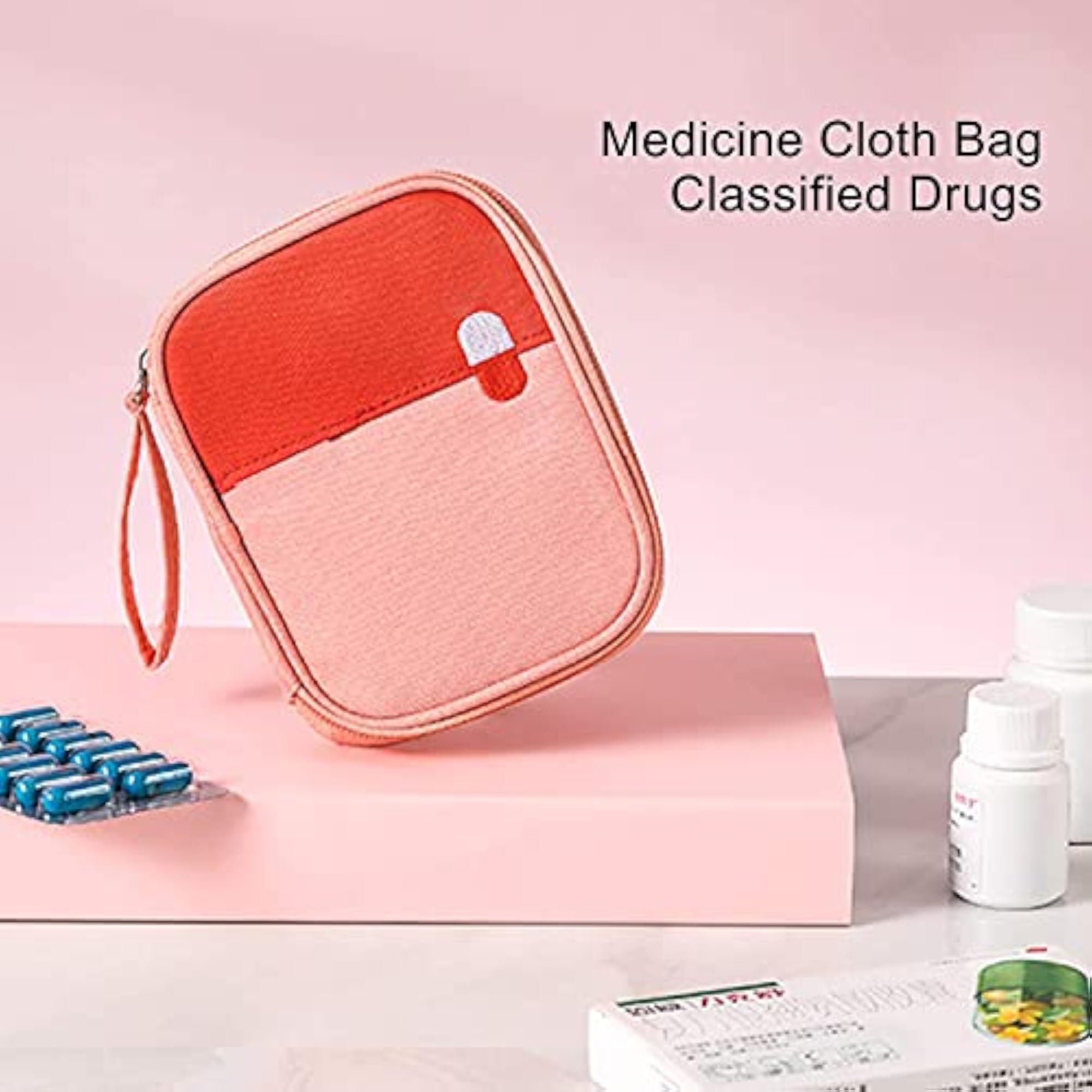 Polyester Portable First Aid Empty Kit Pouch