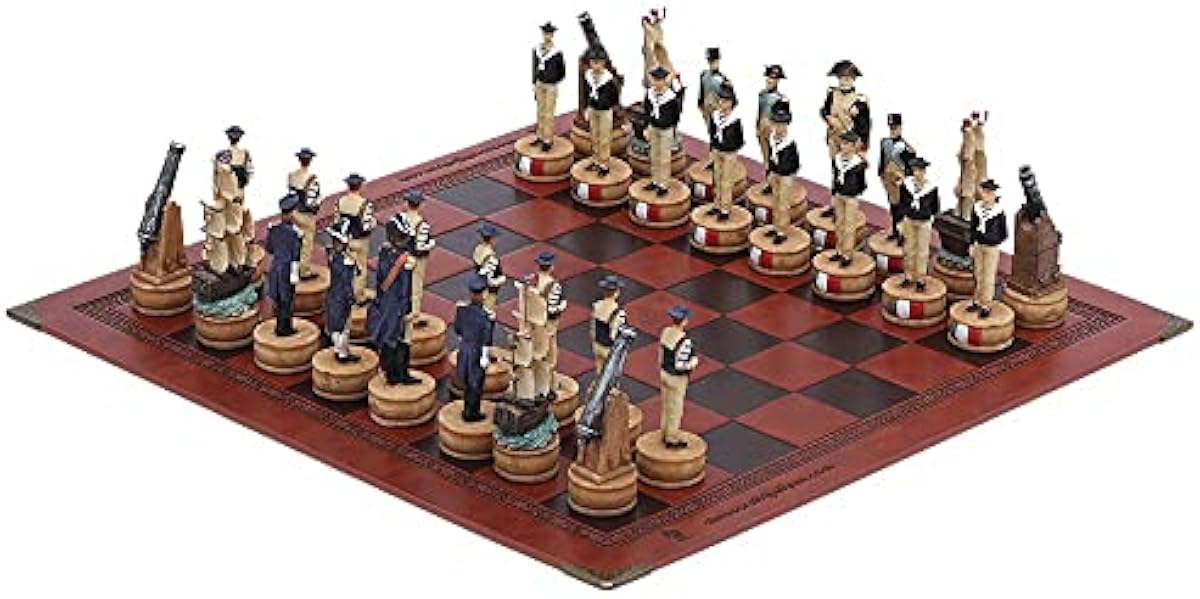 アウトレット 店舗 大阪 チェスセッ エンボス加工レザーチェスボードギフトボードゲームを持つチェス樹脂素材手描き32個 チェス Color France Italy おもちゃ 直売大特価 Www Littleshopp Com