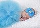 VUCDXOP Neugeborenes Baby Mädchen Rock Tutu Kleidung Trikot Kostüm Foto Prop Outfits Bekleidung Set mit Haarband