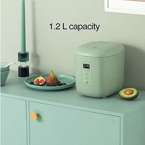 Electric Rice Cooker Portable Multicooker Intelligent Appointment Cooking Pot Insulation Food Warmer 1.2L Kitchen Appliance(E)