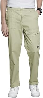 The Indian Garage Co Men Relaxed Fit Solid Mid-Rise Trousers Price In India