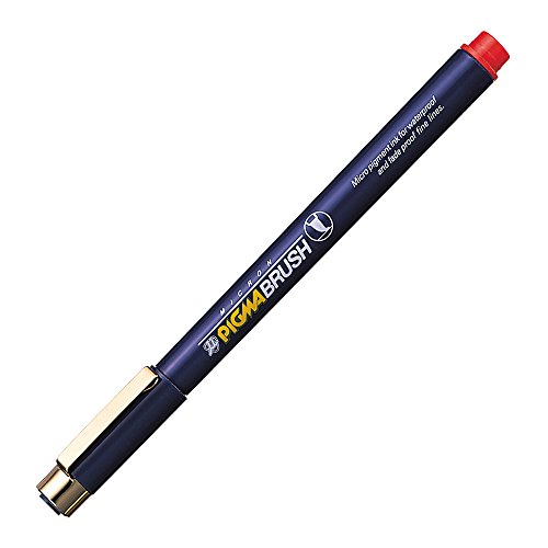 Sakura Pigma Brosse rouge encre indélébile anti décoloration Esdk-br 19