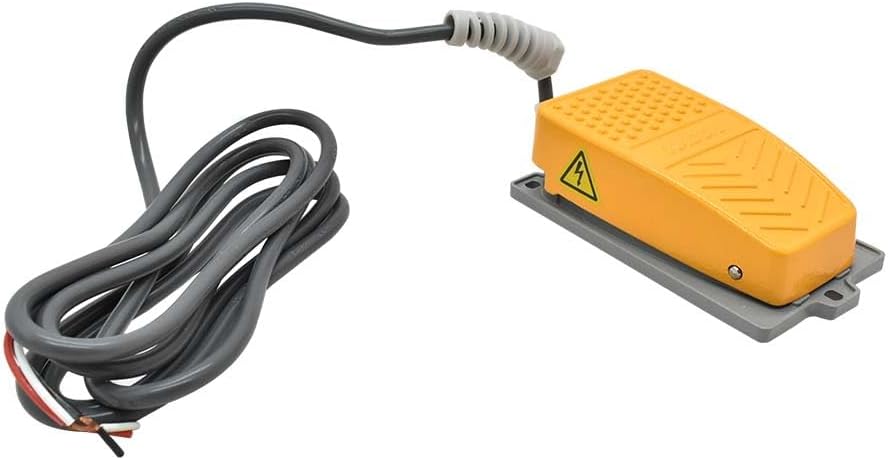Big Horn 18807 110V / 15A Non-Slip Momentary Contact Foot Pedal Switch