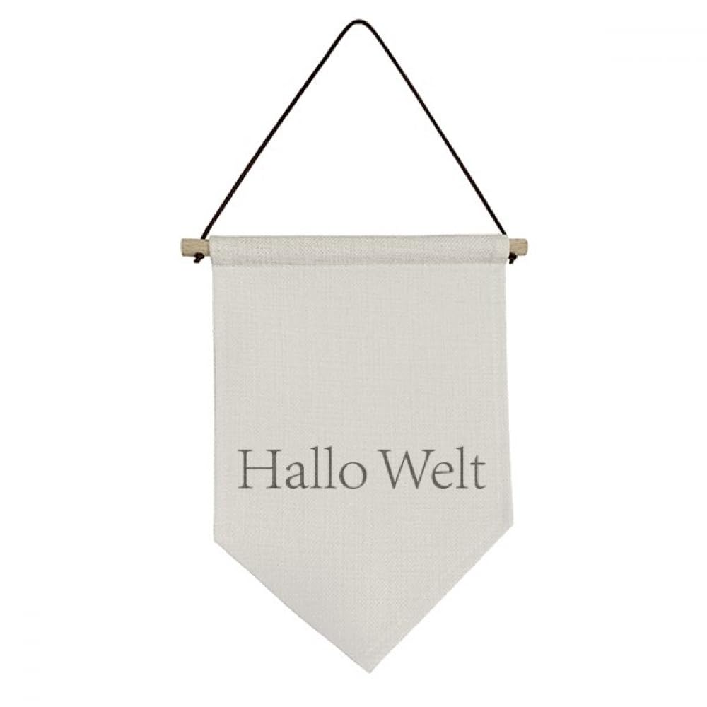 Drapeau allemand art déco pour mur vide déco textile Hello World