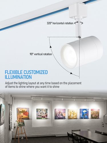 Leonlite DBTL-DH-4P8W40 4-Pack 8.5W Led Track Lighting Heads thumb #1