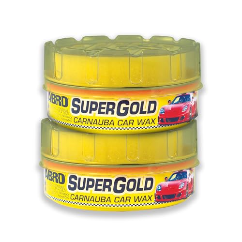 Cera para autos ABRO Super Gold Carnauba pasta 8 oz pack 2 miniatura 1
