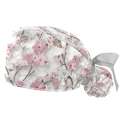 Chapeaux bouffants JDEZ en lot de 2 pièces avec motif de fleurs pour femmes et hommes