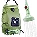 Gutsbox Borsa da Doccia Solare 5 galloni/20l Bag Doccia Solare Riscaldamento Campeggio indicatore della Temperatura dell' Acqua Calda 45 °C per Esterni, Escursionismo, Arrampicata, Viaggi