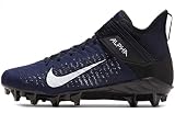 Nike Men's Alpha Menace Pro 2 Mid Football Cleats (College Navy/White-Black-Black, Numeric_11)