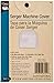 Dritz Serger Machine Cover, 13" x 12-3/4" x 8-3/4", Clear