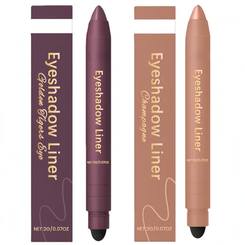 Image of Dual-Purpose Eyeshadow & Eyeliner Pencil,Shadow Liner 2 in 1 Eyeliner & Eyeshadow Pencil Set,Waterproof & Smu/dge-Proof Cream Eye/shadow Stick,Long-Lasting,Smooth and Easy to Color,for All Eye Shapes