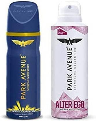 PARK AVENUE Good Morning Deodorant And Alter Ego Signature Deo 150ml (Pack Of 2) 300ML Deodorant Spray - For Men (300 ml, Pack of 2)-image-44