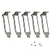 Produktbild 5 x flache Halterungen mit Schrauben, Ersatz für Intel I340-T4 HP NC365T I350-T4 E1G44ET E1G44ET2 DELL K828C HM9JY H092P YT674 Quad Port