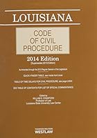 West's Louisiana Code of Civil Procedure- 2003 Edition 0314656774 Book Cover