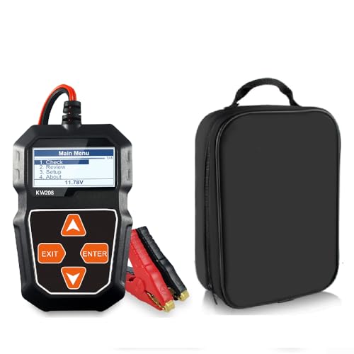 Testeur de batterie 12V automobile KW208 évite la panne en mesurant SOH et SOC