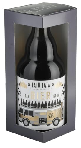 Jack´s Bierflasche Feuerwehr ''Tatü Tata - Das Bier ist da'' mit Geschenkverpackung 0,33 l/Männergeschenk/Zum Geburtstag/Party