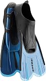Cressi Agua Short Flossen Kurze Schnorchel-und Schwimmflossen, Blau, 41/42