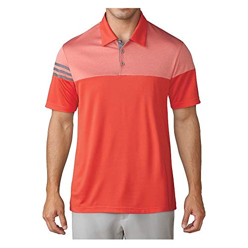adidas Men's 3-Stripes Heather Block Polo