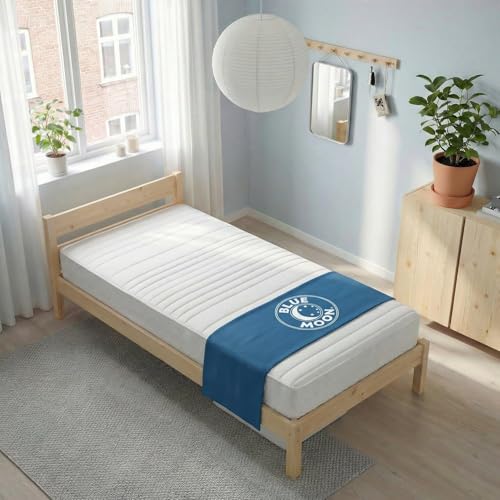 BLUE MOON – Matelas Easy 90x200. Mousse profilée 5 Zones de Confort. Épaisseur 17 cm –...