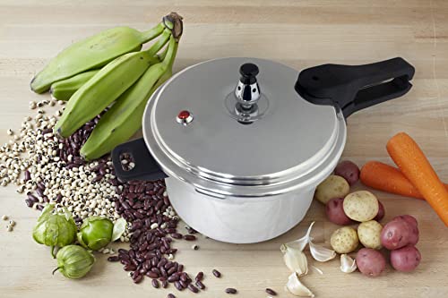 Imusa 7 Quart Stovetop Aluminum Pressure Cooker With Safely Valve #TOP5