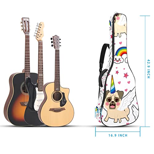 Étui pour guitare classique et acoustique avec motif carlin, licorne, arc-en-ciel, avec aile volante, taille complète… - Les Beatles, Paul McCartney, John Lennon, RIngo Starr, George Harrison Étui pour guitare classique et acoustique avec motif carlin, licorne, arc-en-ciel, avec aile volante, taille complète… – Image 6