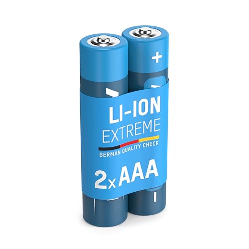 ANSMANN Pile Micro AAA Extreme Lithium 1,5V (2 pces) – Piles FR03 extrêmement légères et à Haute capacité – Piles jetables puissantes, résisistantes...