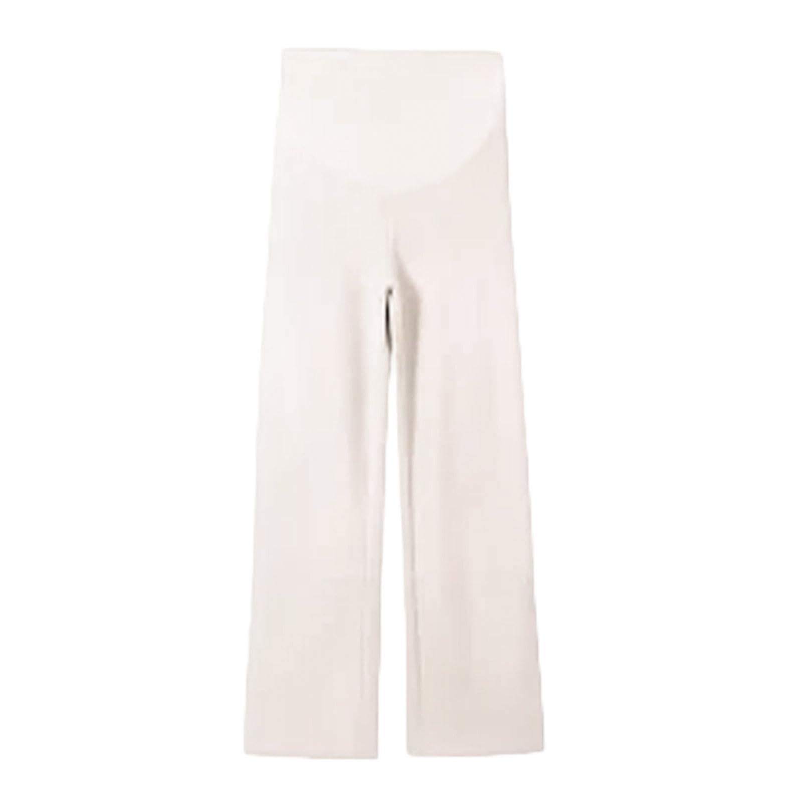 Hanraz Legging de grossesse sans coutures - Taille haute - Pantalon de grossesse - Couleur unie