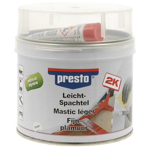 Mastic léger presto 443725 combler trou carrosserie sans styrène pot 420 g