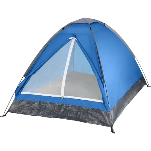 5 Person Camping Tent with Rain Fly and Carrying Bag - Lightweight Outdoor Pop Up Tents for Camping Essentials, Music Festivals, Backpacking, Hiking, or Beach Shelter by Wakeman Outdoors
