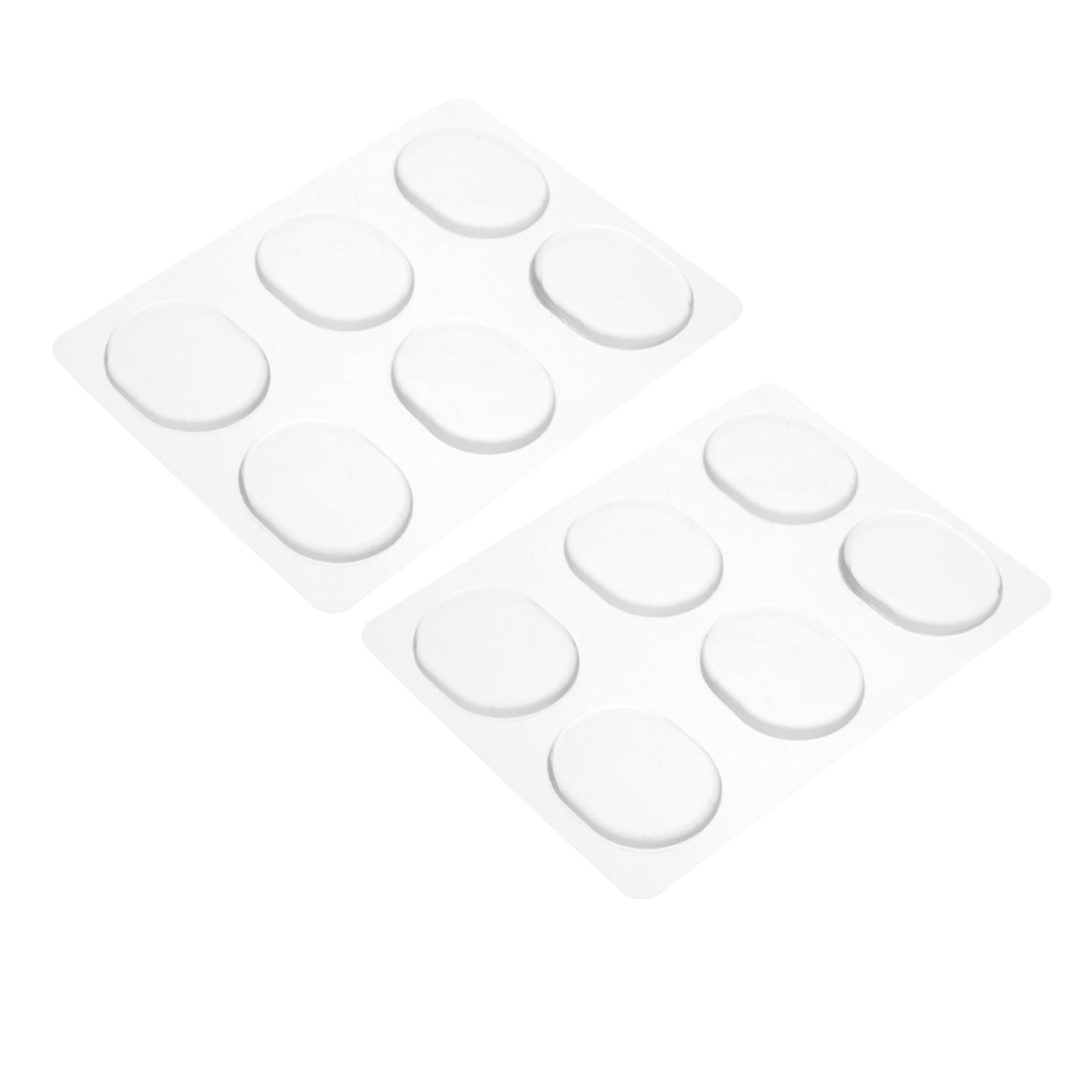 BESPORTBLE 12Pcs Drum Dampers Silicone Mute Pads for Snare and Bass Drums Self Adhesive Transparent Drum Silencers Reduce Overtones for Quiet Practice present for Drummers